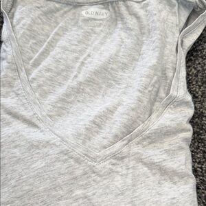 Old Navy Heather Gray V-Neck Tank Top